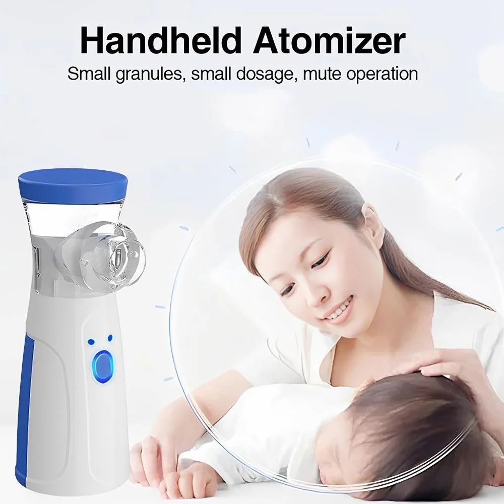 Portable Mesh Nebulizer for Adults & Kids – Quiet, Compact, and Effective for Cough, Cold, and Asthma Relief